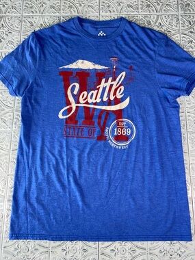 Seattle Graphic Short Sleeve Tee - Blue